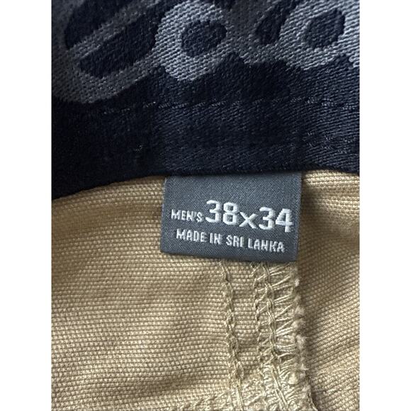 EDDIE BAUER Rappel Canvas Slim Fit Pants Men's Size 38/34 Dark Khaki - Picture 8 of 9